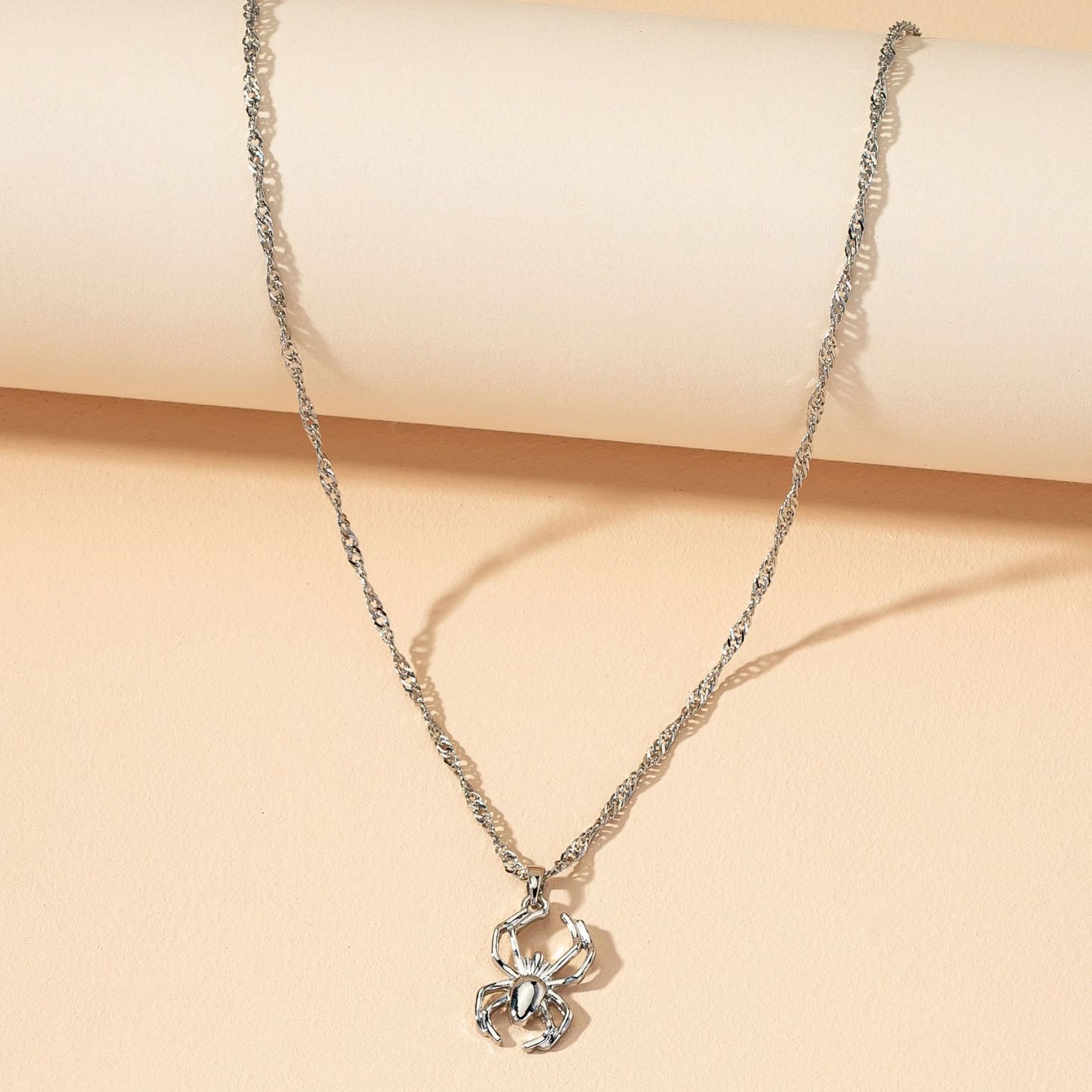 Spider Pendant Sweater Chain with European and American Flair