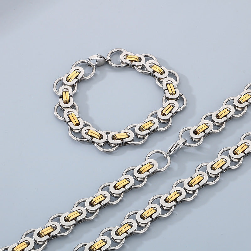 Personalized Hip Hop Emperor Chain Circle Bracelet For Men