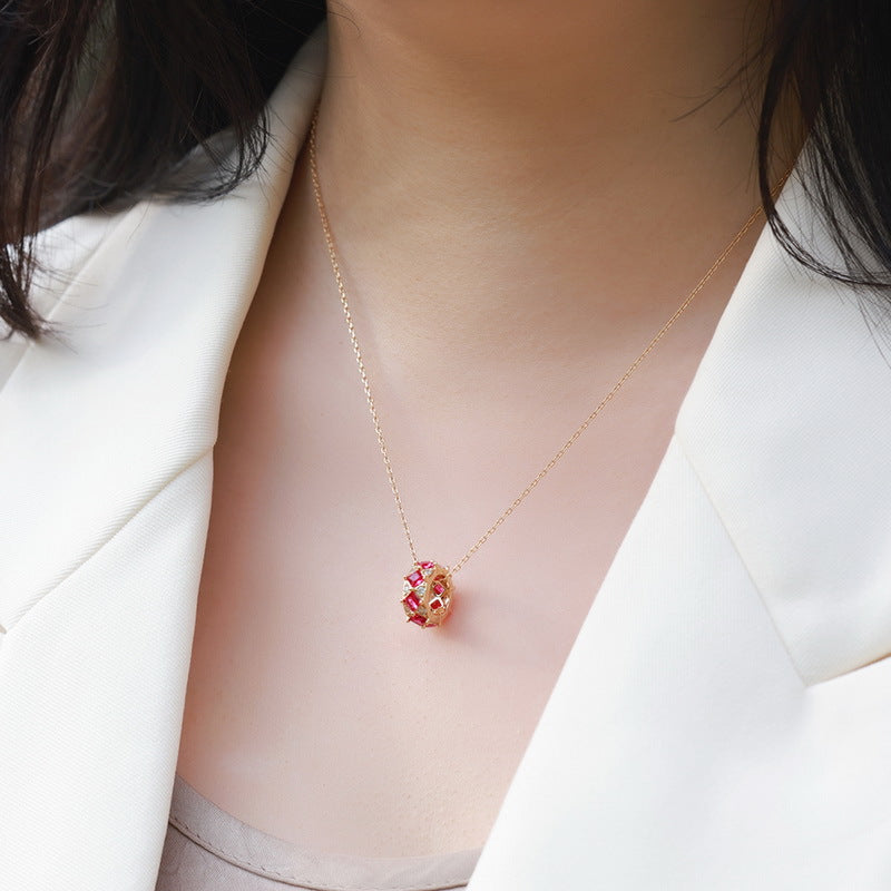 S925 Sterling Silver Gold-Plated Pendant Necklace