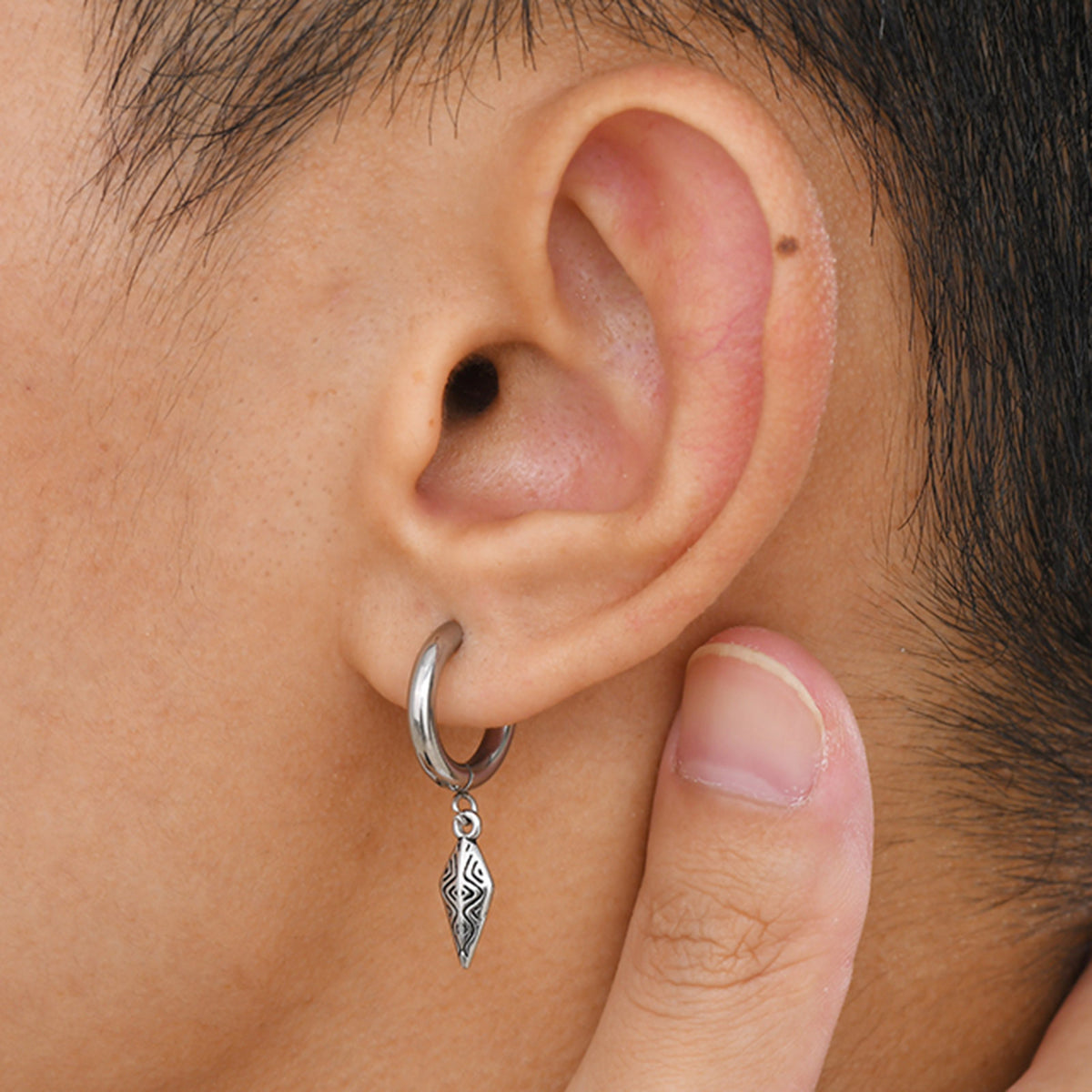 11111 Stainless Steel Geometric Earrings