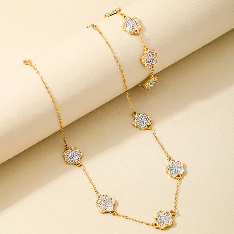 Elegant Clover Flower Jewelry Set for Women by Planderful