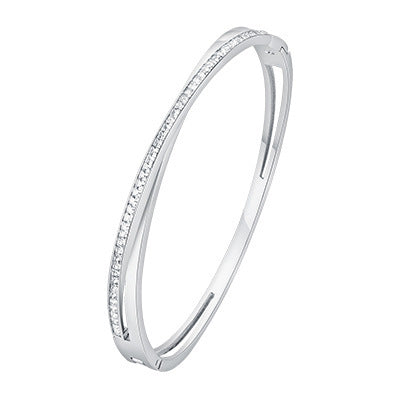 Glossy Inlaid Zircon Openable Bracelet Women's Jewelry Design