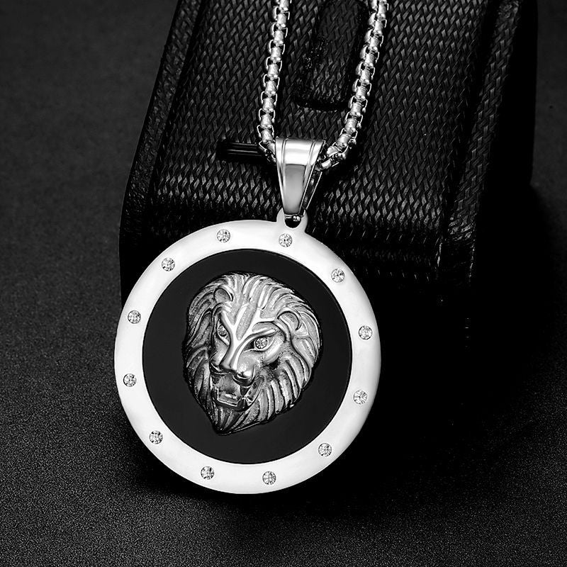 Zircon Necklace – Statement Hip Hop Lion Head