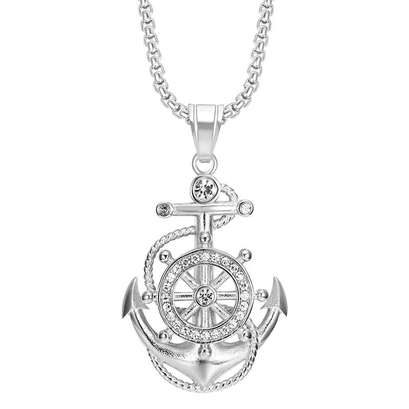 Titanium Steel Necklace – Statement Hip Hop Pendant