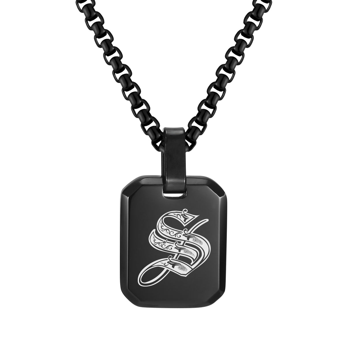 Stainless Steel Initial Letter & Blank Pendants