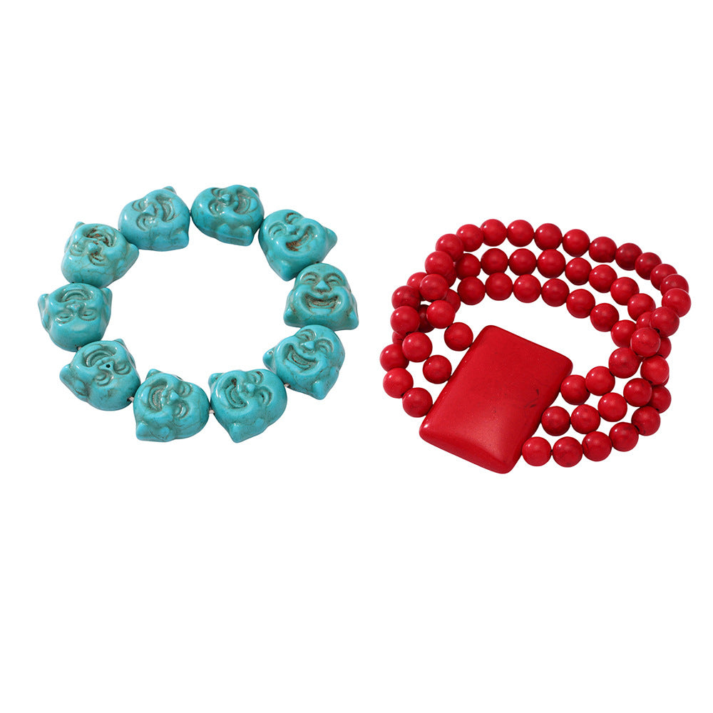 Planderful Maitreya Buddha Natural Stone Unisex Bracelet