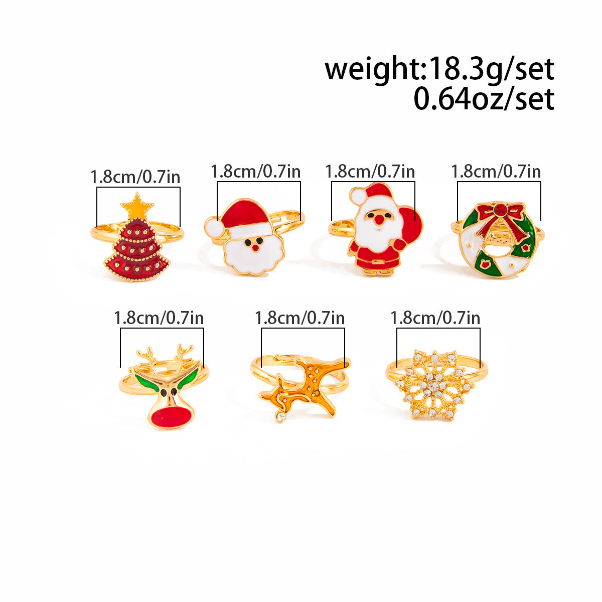 Planderful Vienna Verve Santa Claus Elk Ring Ornament For Christmas Tree Decor Gift Premium Metal Gift For Fans