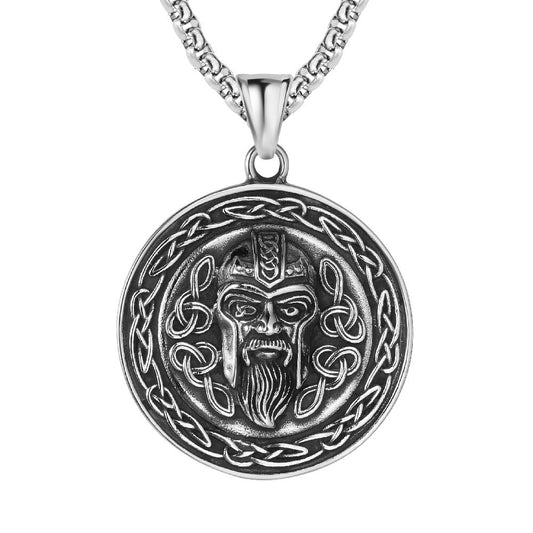 Planderful Premium Viking Pendant Titanium Steel Unisex Necklace For Men And Women Nordic Charm