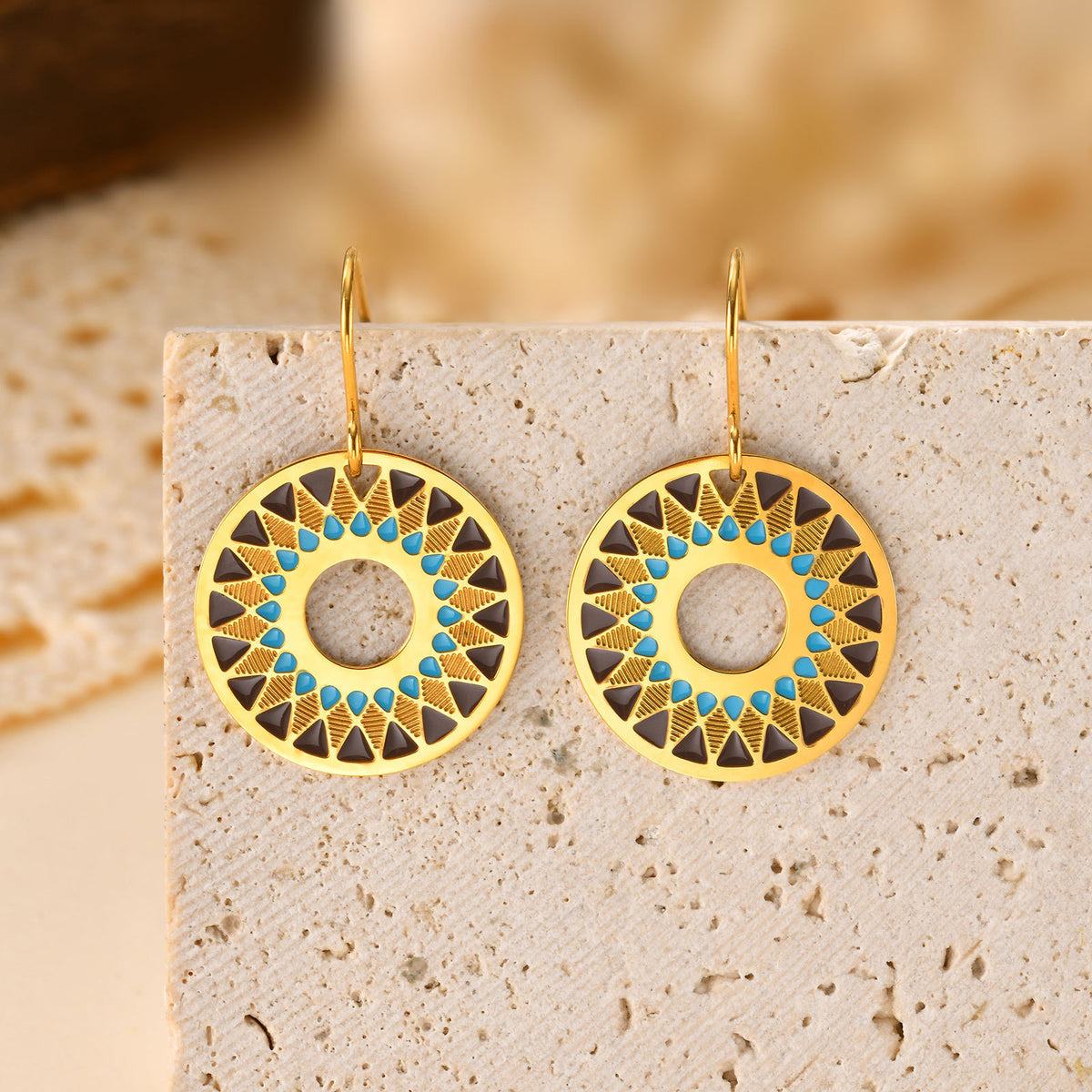Stainless Steel Geometric Vintage Earrings