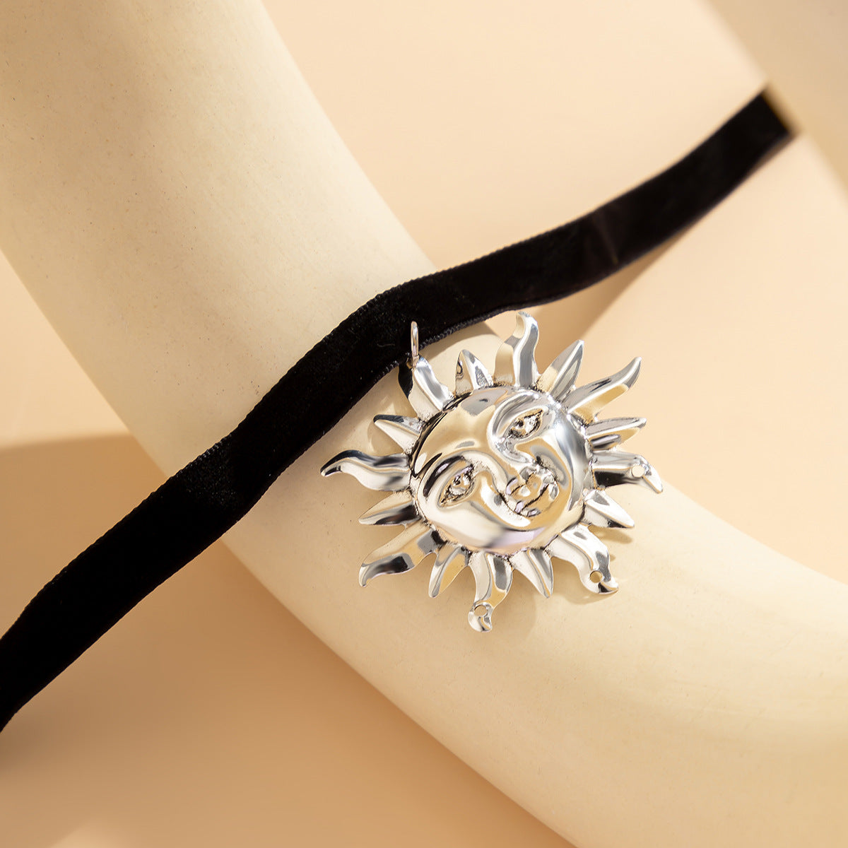 Sunflower Flocking Silk Necklace from Vienna Verve