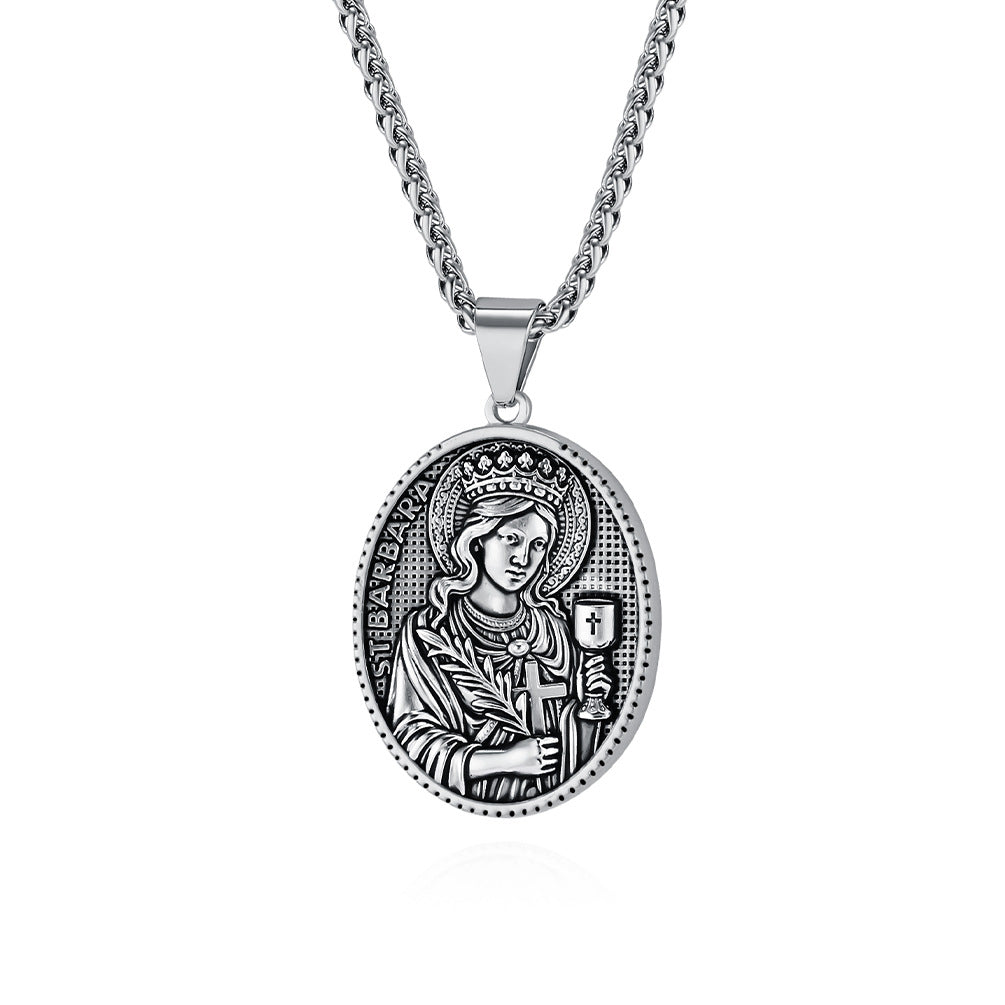 Stainless Steel Vintage Pendants or Chain — Choose Your Style