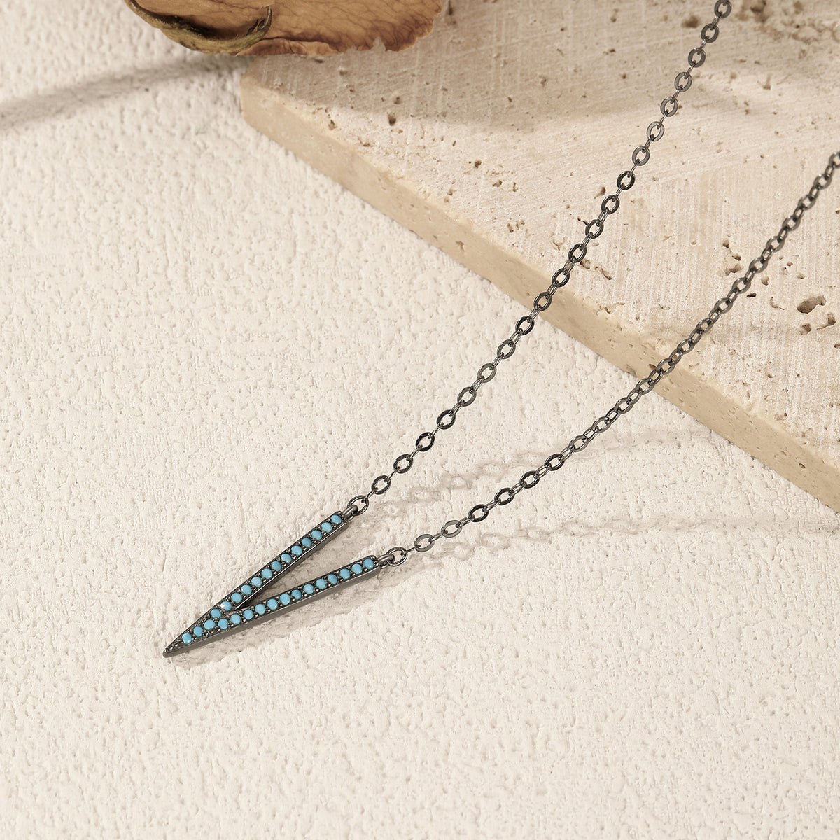 925 Sterling Silver V-Shape Necklace