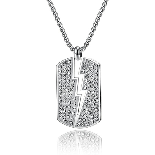 Stainless Steel Zircon Necklace