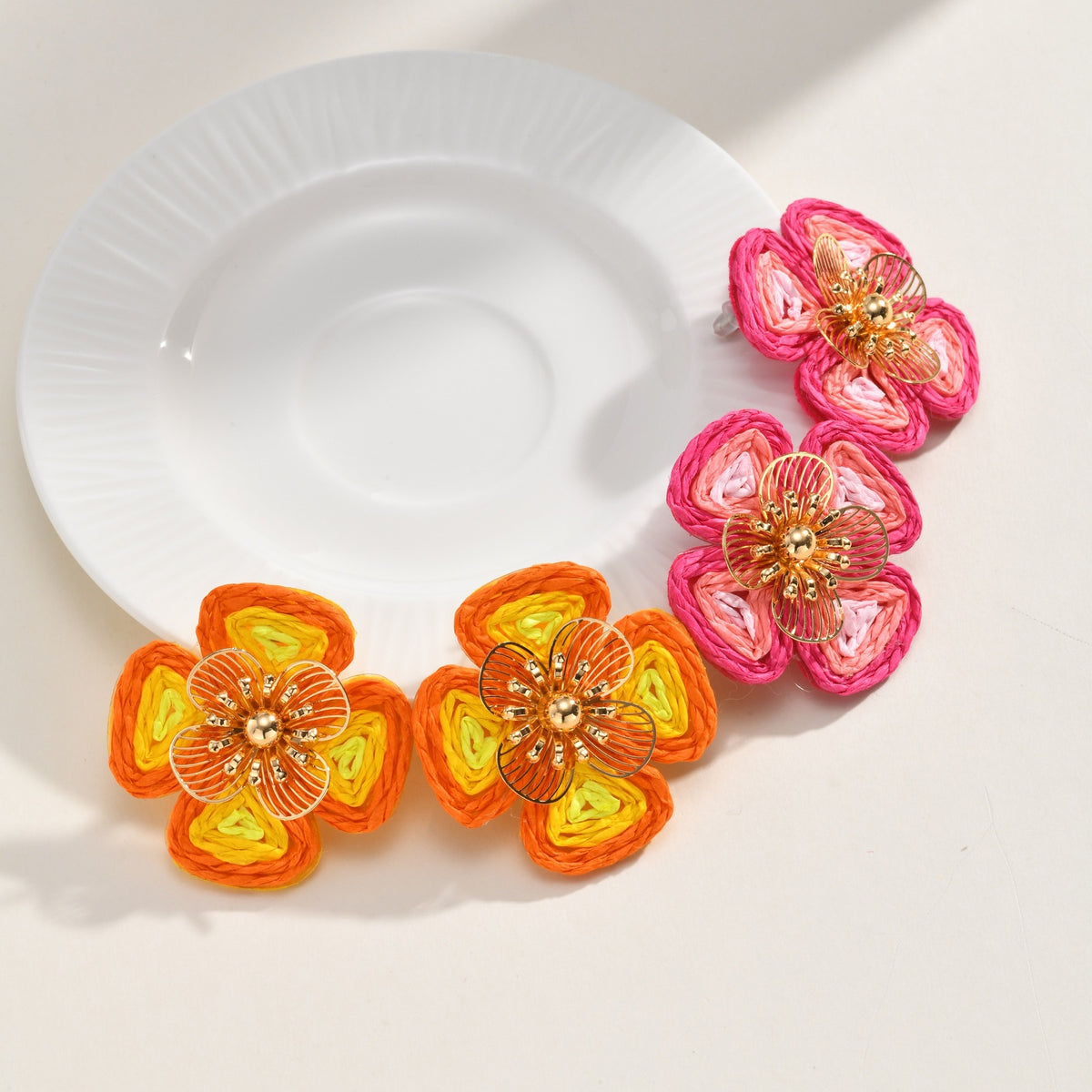 Floral Cat Earrings