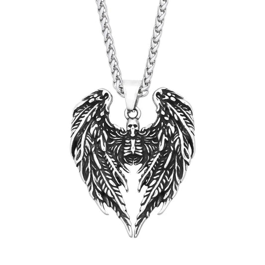 Skull Viking Stainless Steel Men's Pendant Necklace