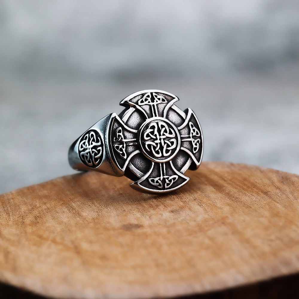 European And American Style Viking Celtic Knot Men's Ring