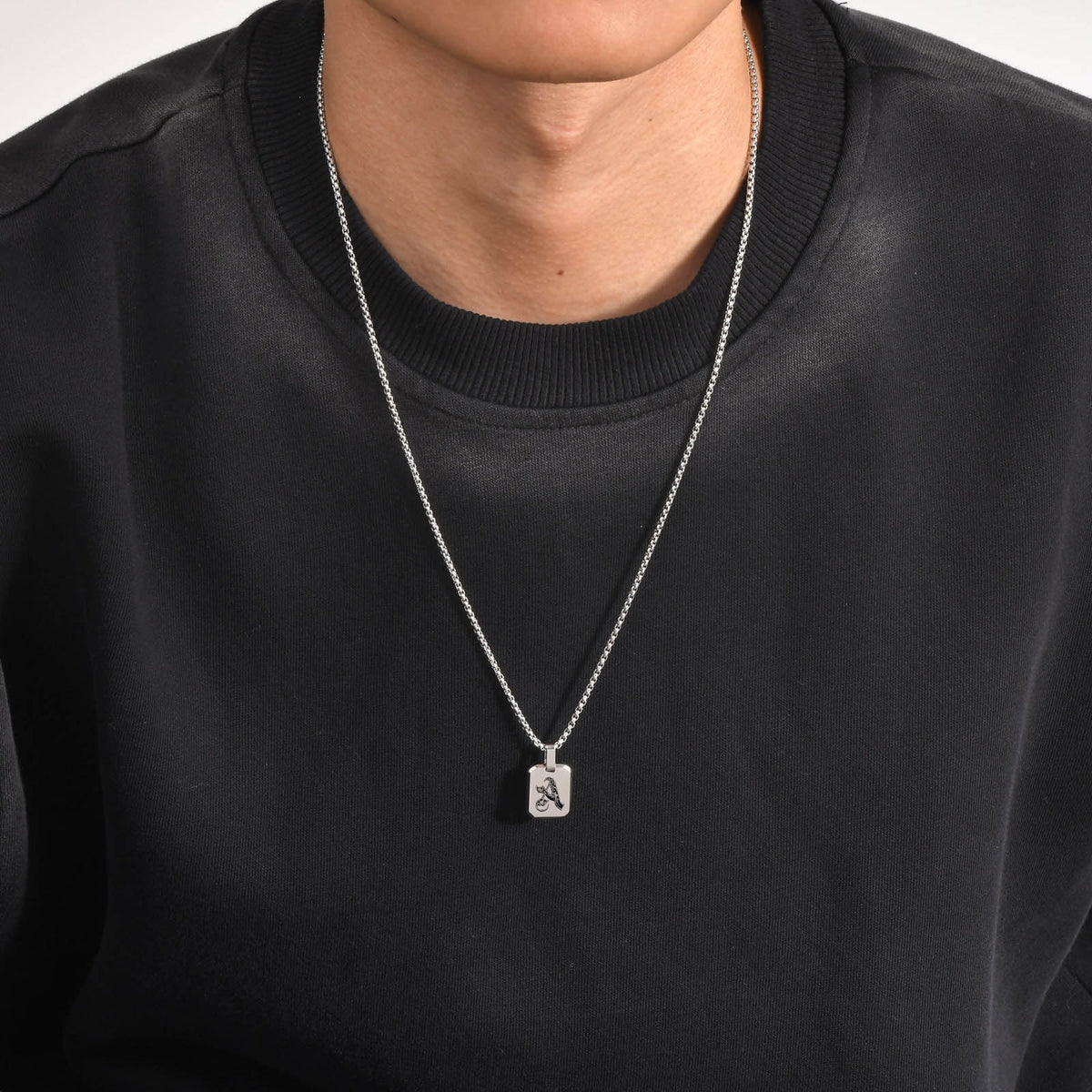 Stainless Steel Initial Letter & Blank Pendants