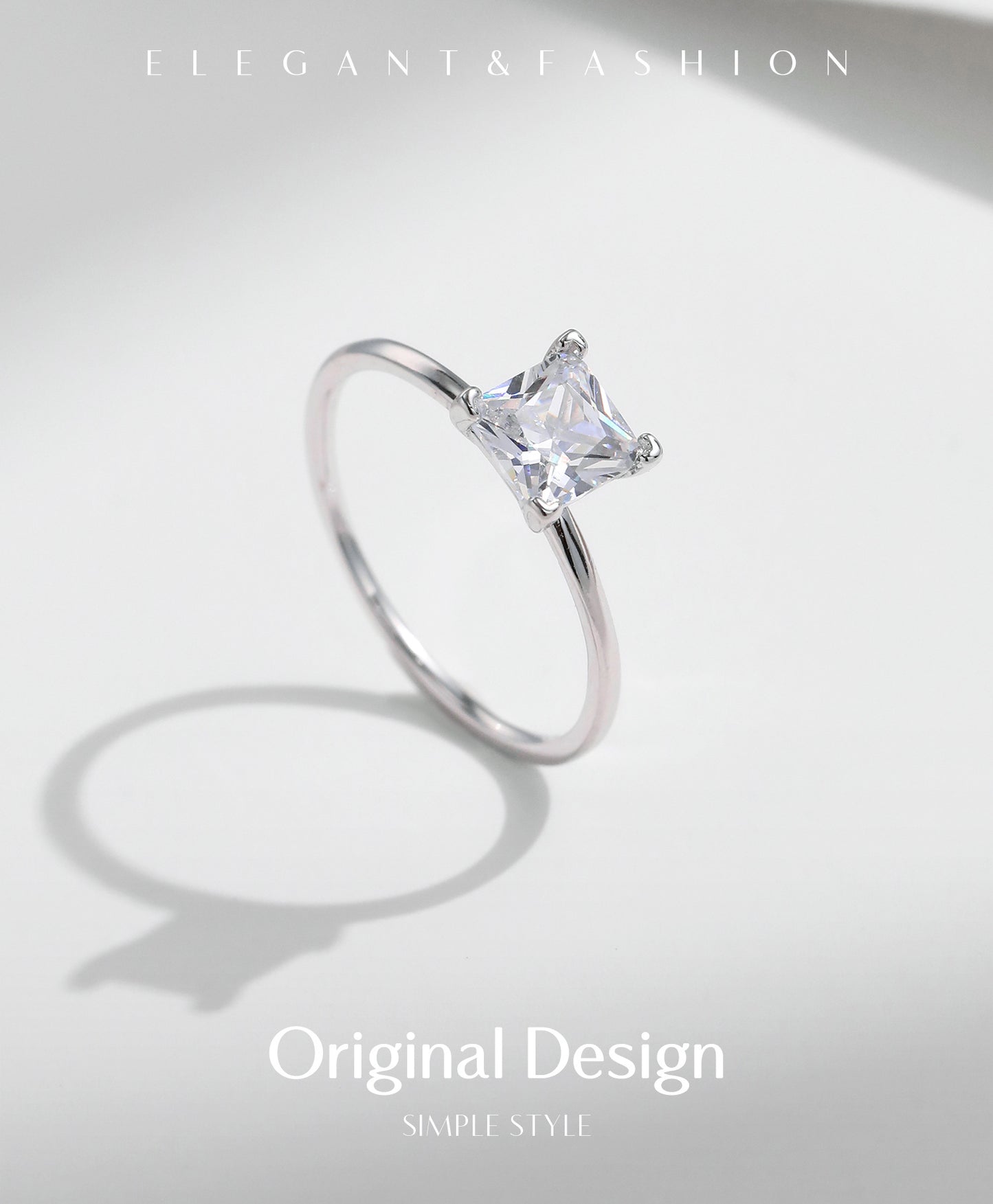 Planderful Everyday Genie Zircon Ring – Classic Four-Claw Design