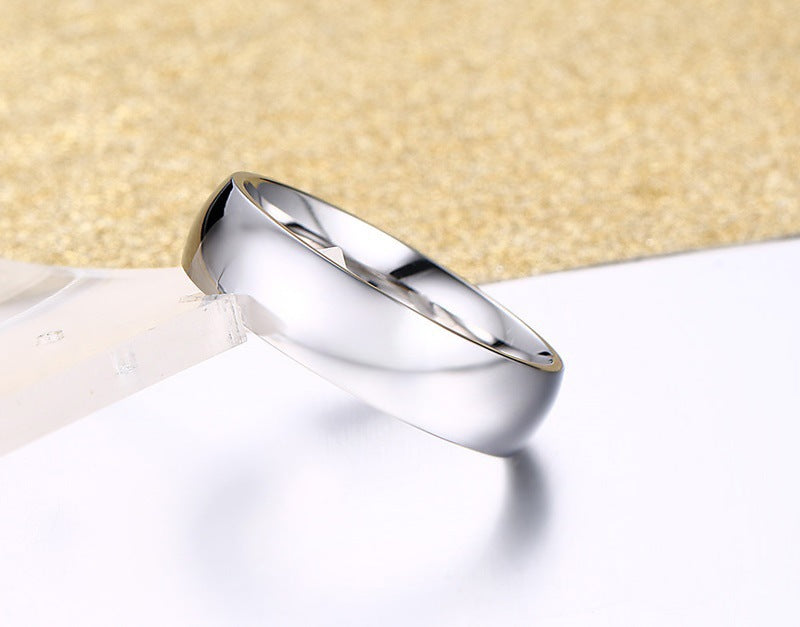 Titanium Steel Plain Ring Simple Personality Men's Ring