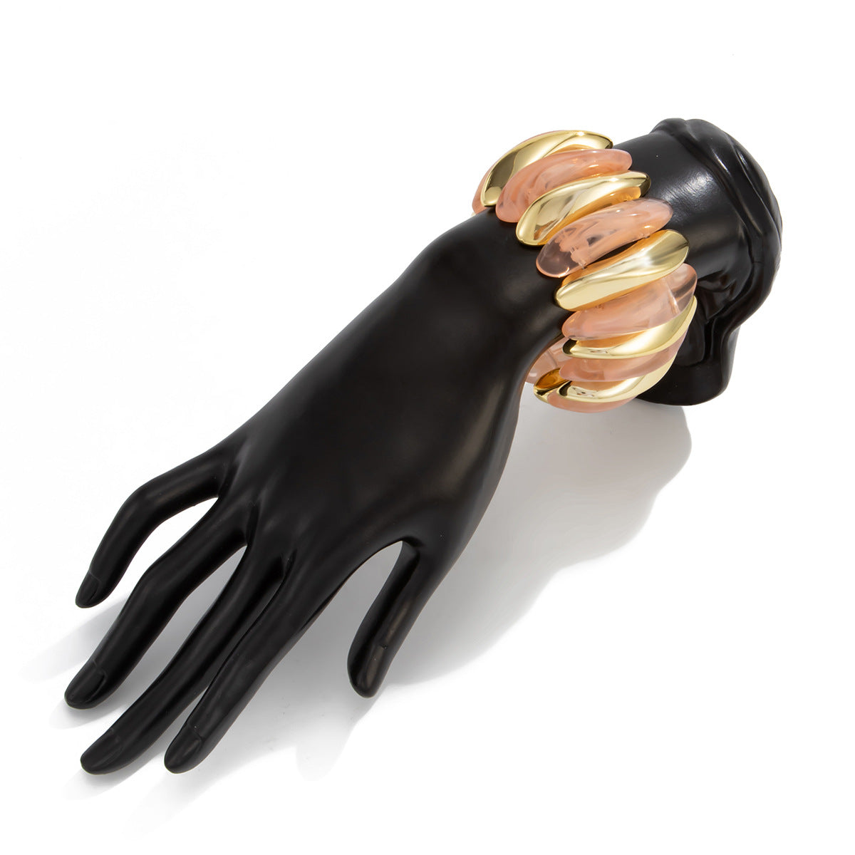 Planderful Vienna Verve Resin Color Bracelet For Women Bold Retro Elastic Statement Jewelry