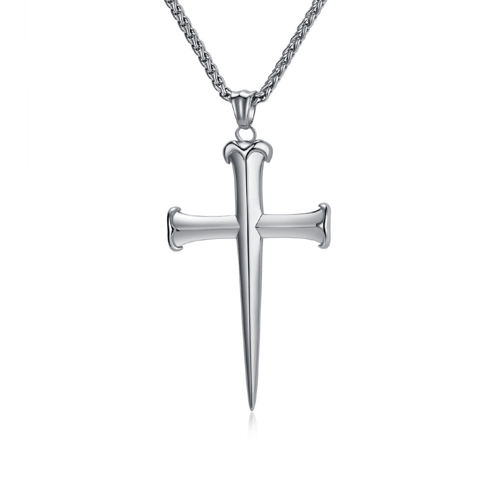 Stainless Steel Cross Vintage Punk Necklace