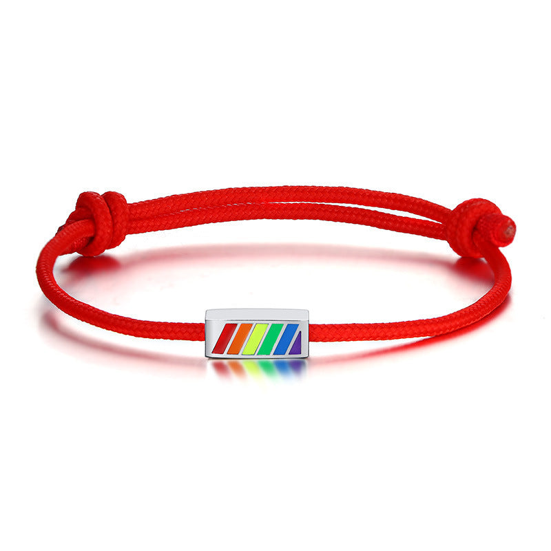 Braided Adjustable Stainless Steel Bracelet Unisex