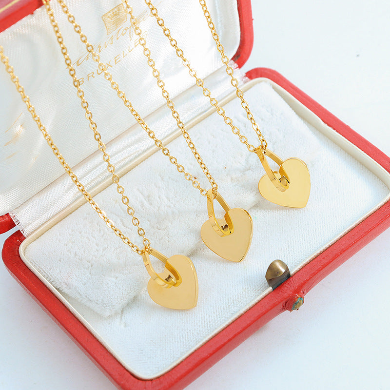 Love Connection Hollow Heart Pendant Necklace - Spring Collection