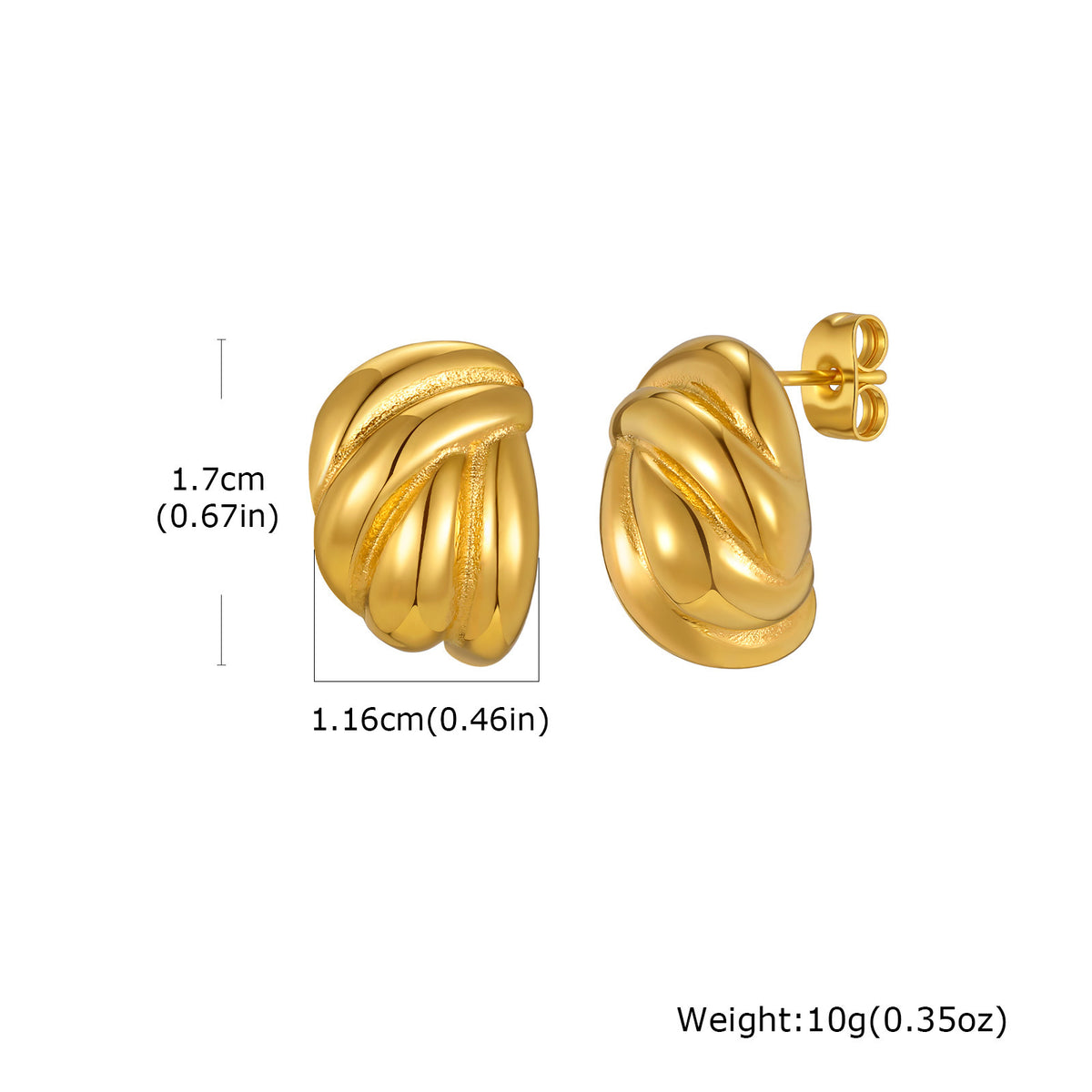 Modern Stainless Steel Earrings