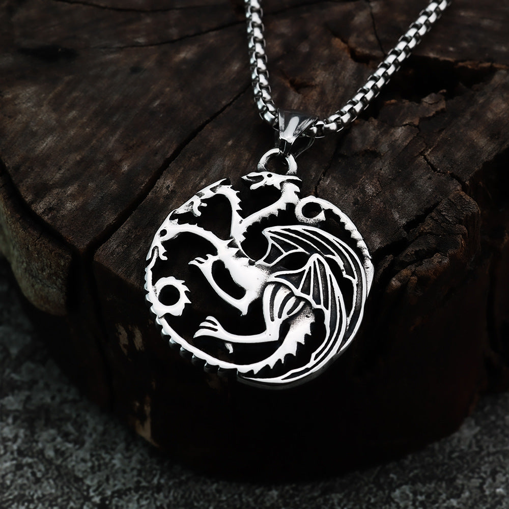 Hot-Selling Foreign Trade Dragon Pendant Neck Chain Jewelry