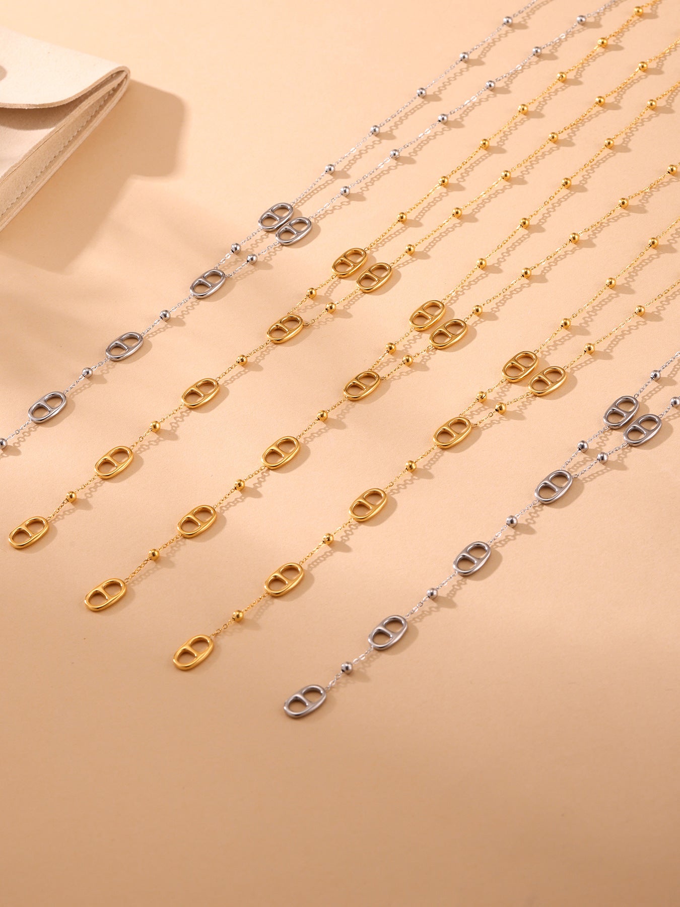 Planderful Tassel Long Clavicle Necklace for Women 18K Gold