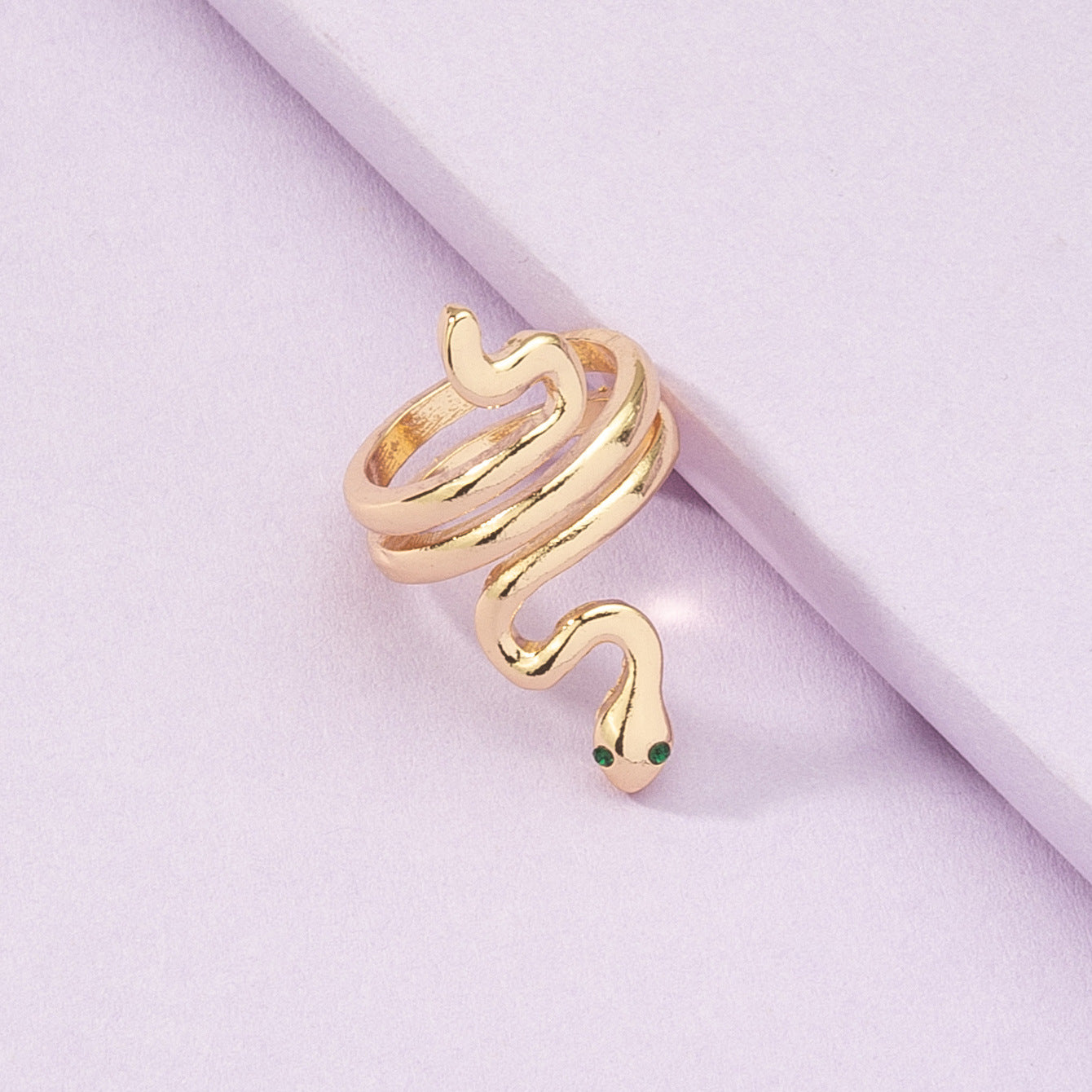 Wholesale Snake Ring with Cross-Border Charm