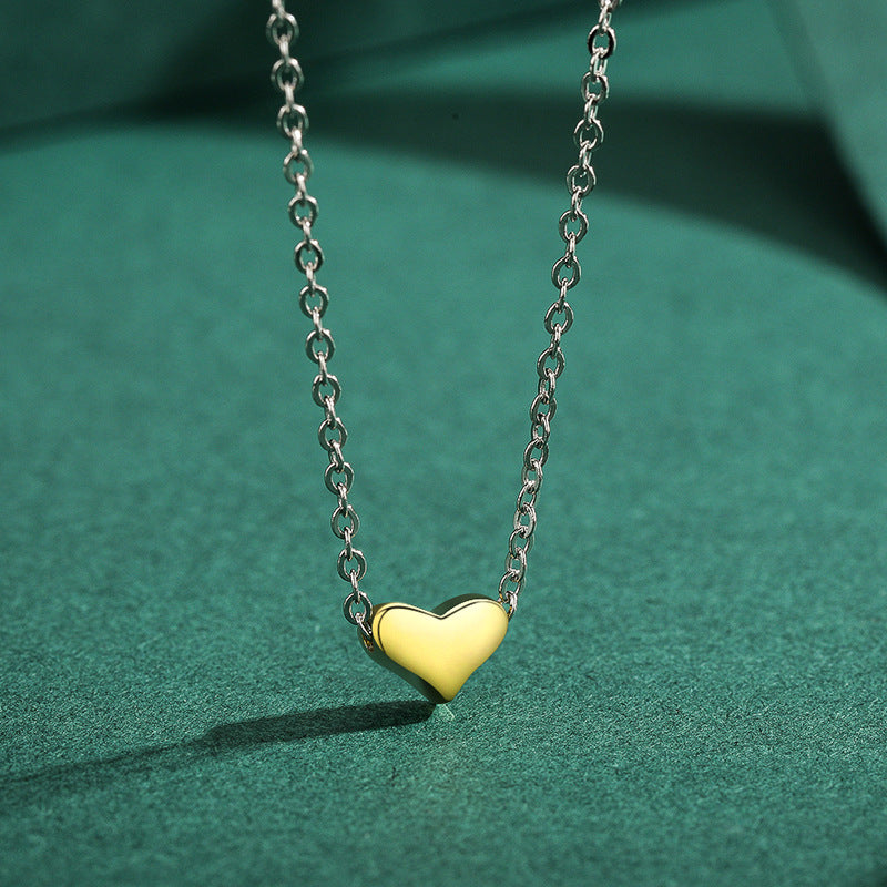 Everyday Genie Sterling Silver Mini Heart Necklace for Women