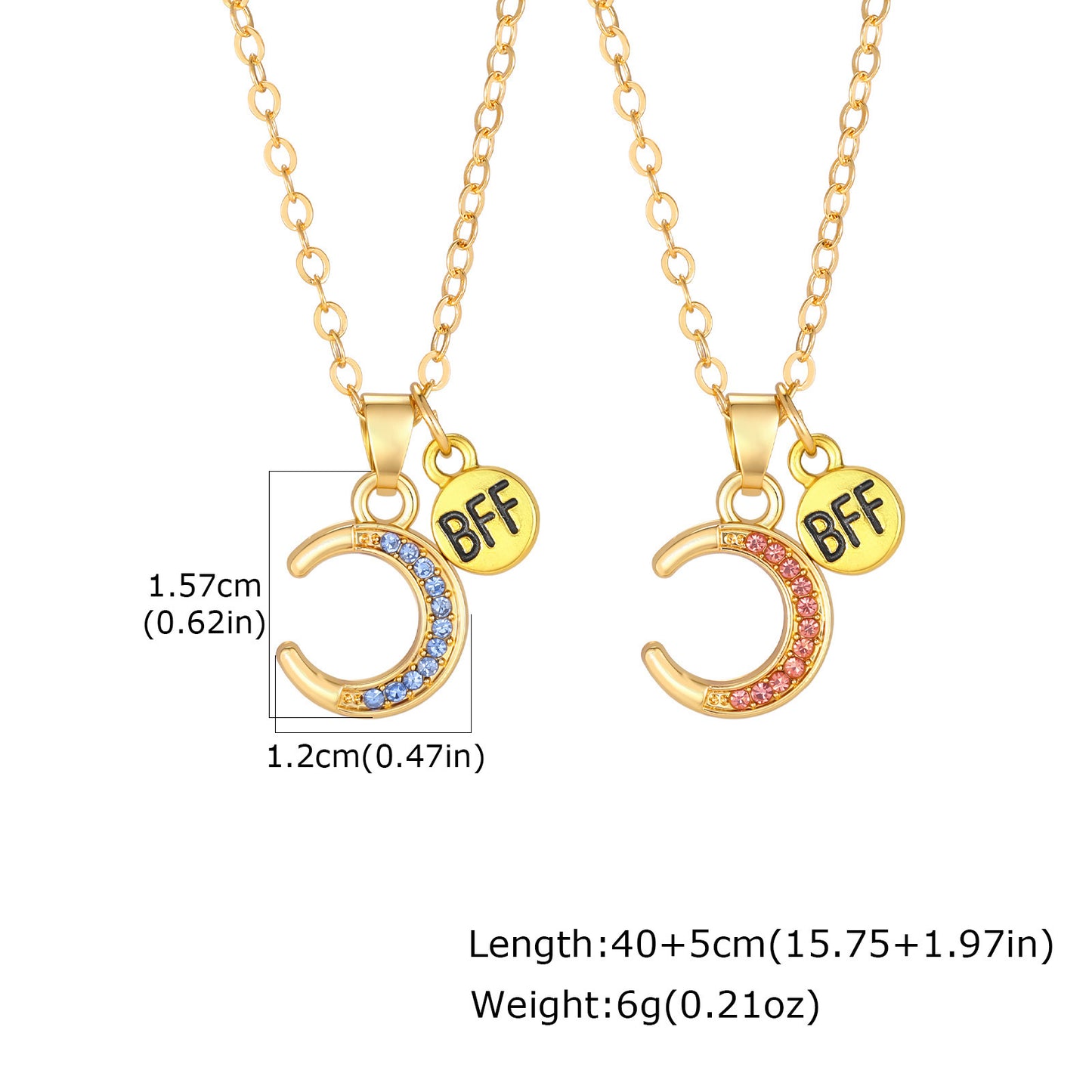 Women's Alloy Strawberry Dopamine Pendant Necklace Two-Piece Set Clavicle Chain