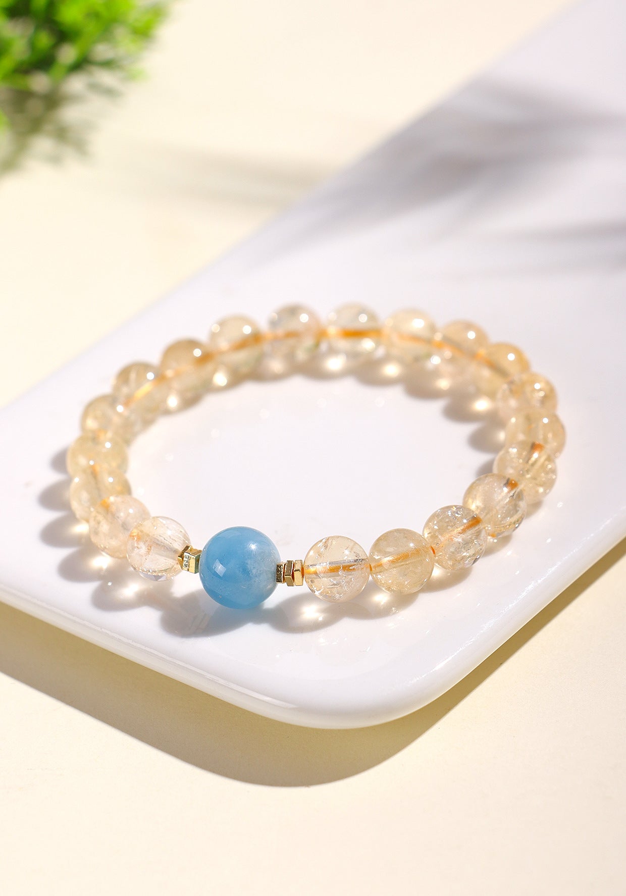 Planderful Fortune's Favor Bracelet – Premium Aquamarine Gemstone Design