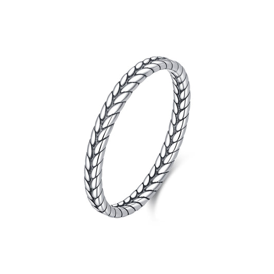 925 Sterling Silver Wheat Ear Ring