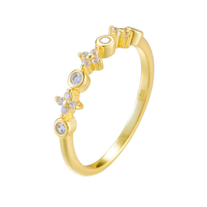Commuter Zircon Sterling Silver Ring Trend Design