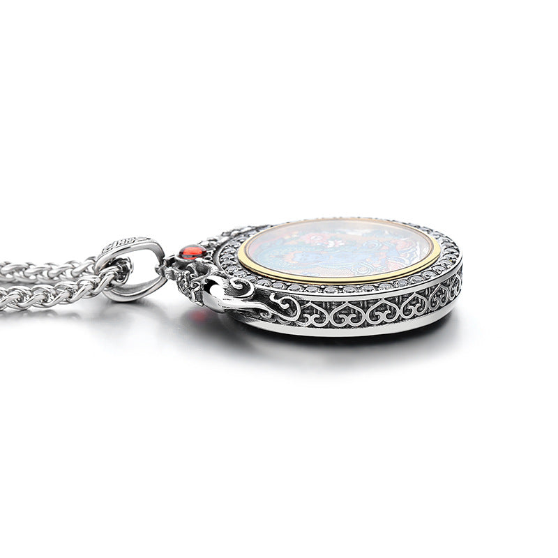 Stone Necklace – Elegant Zodiac Buddha Pendant