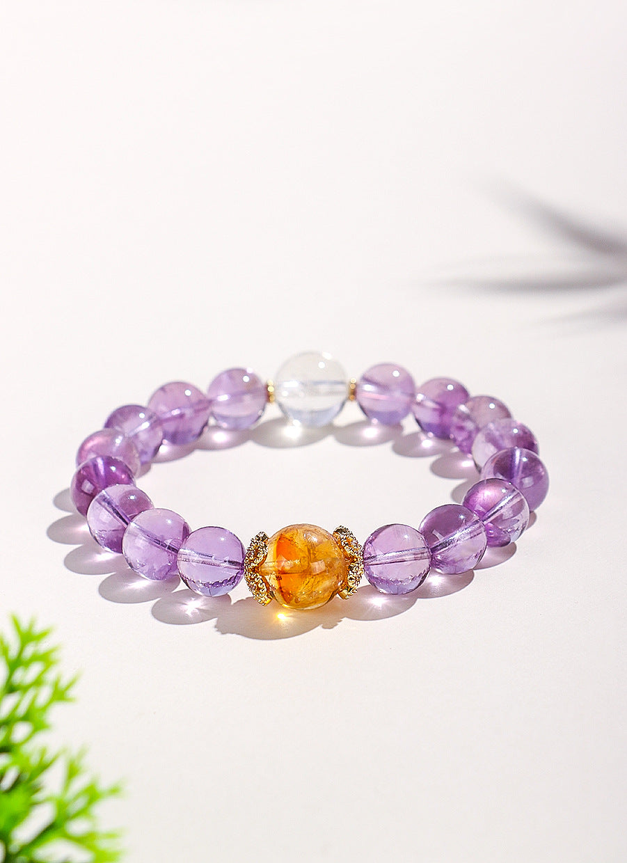 Planderful Fortune's Favor Bracelet – Elegant Amethyst Crystal Design