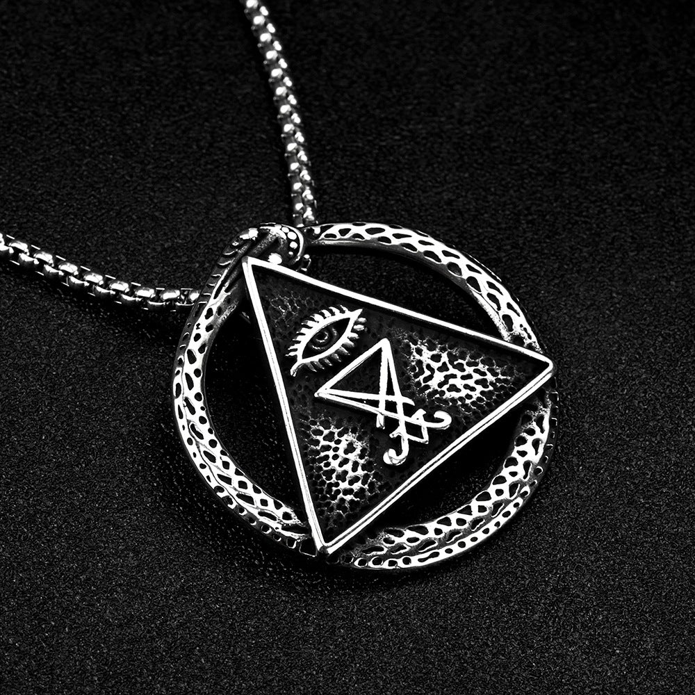 European And American Titanium Steel Pendant Necklace For Men