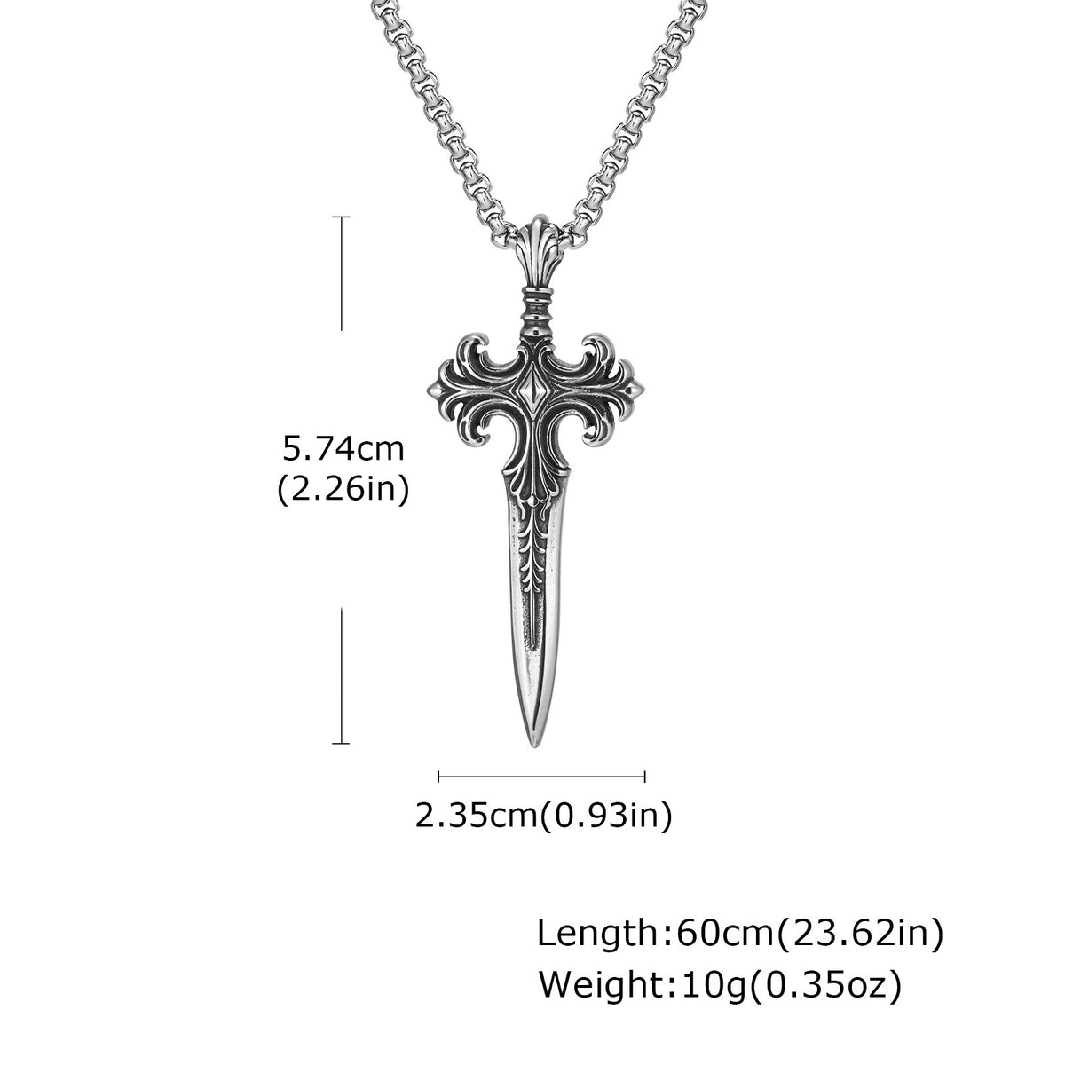 Gothic Zircon Pendant Necklace — Three Designs