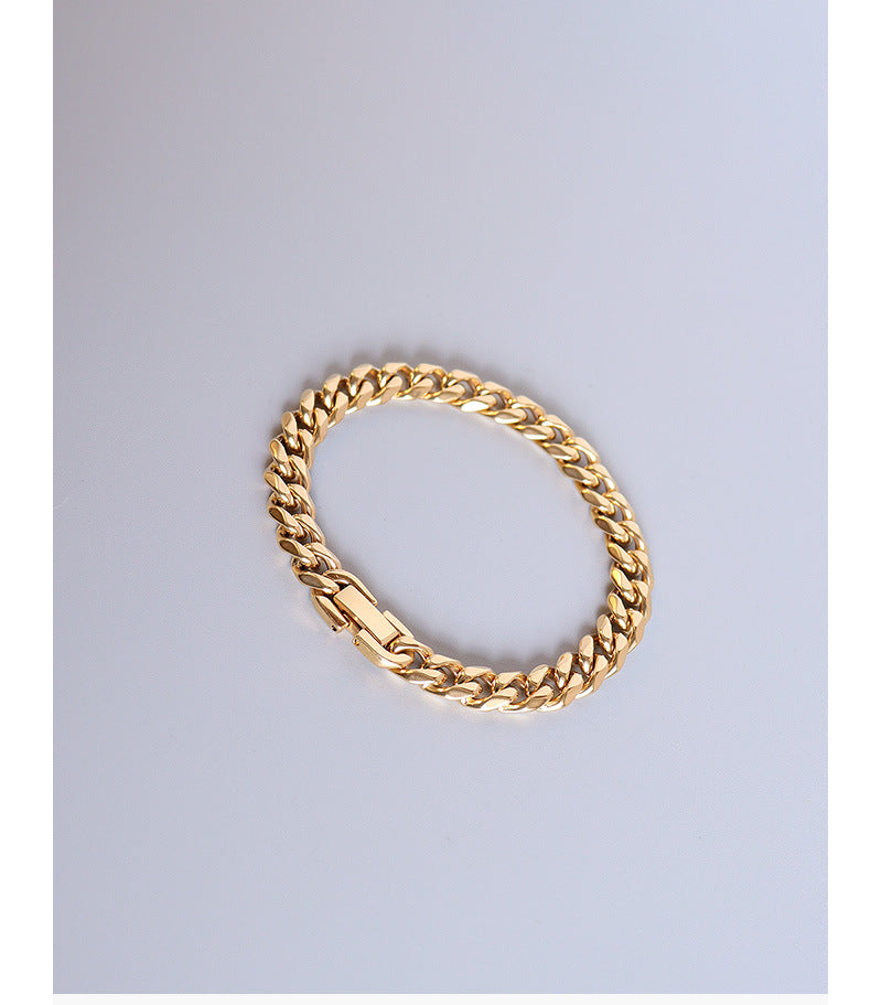 Retro Titanium Steel Bracelet with Hip Hop Style