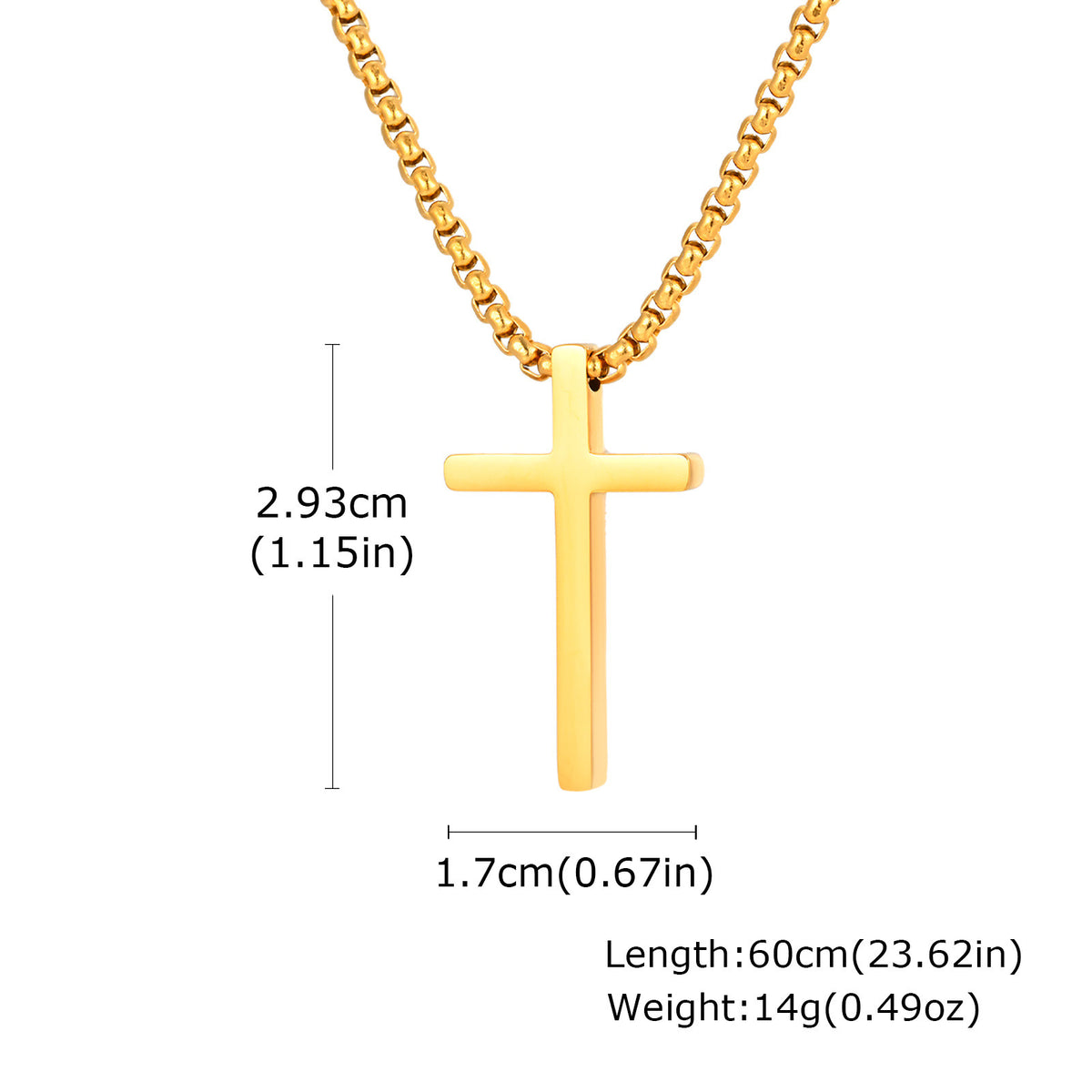 Stainless Steel Cross Necklace
