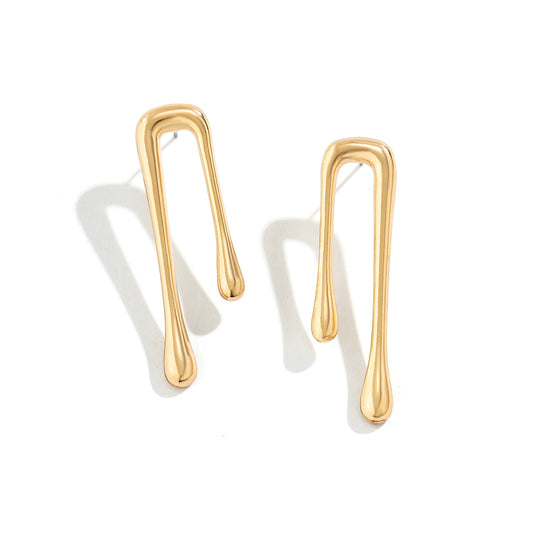 Geometric Earrings Lava Wind Irregular Drops Chic Statement Jewelry For Women Planderful