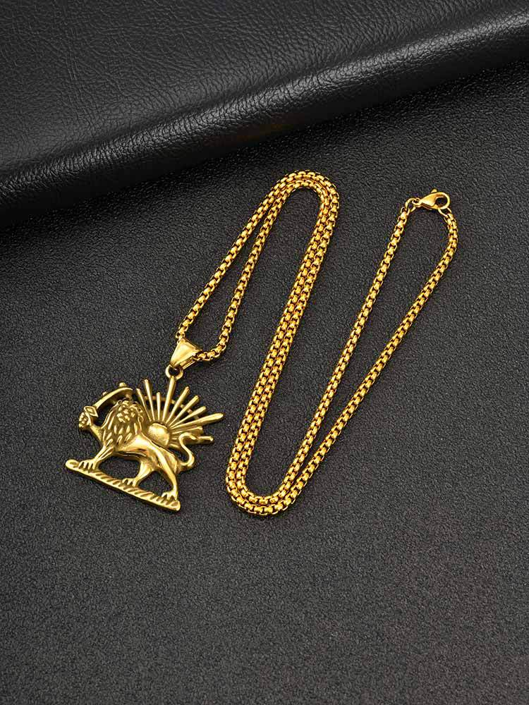 Lion Stainless Steel Pendant