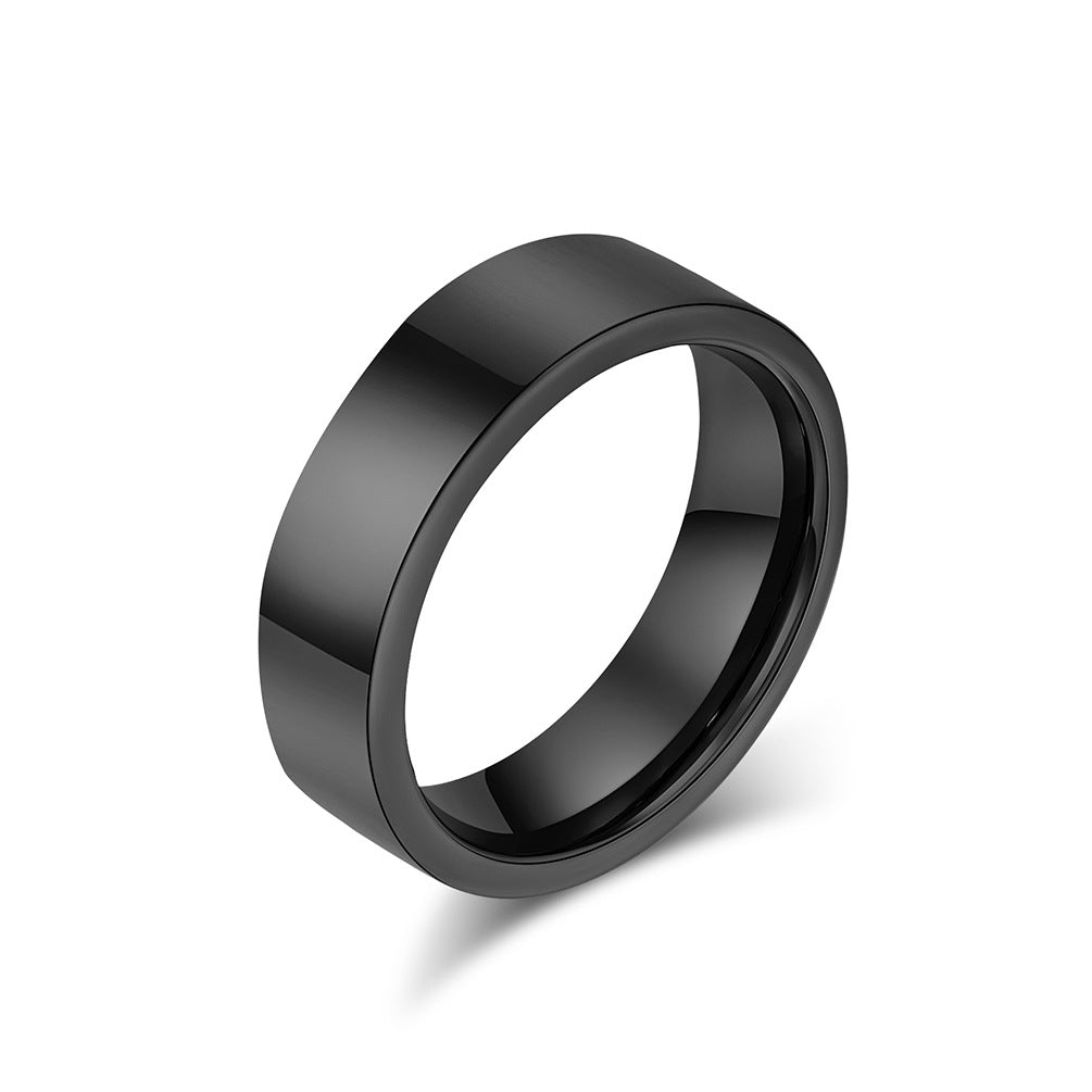 Planderful Everyday Genie Tungsten Steel Ring Unisex Luxury Wedding Band Gift for Couples