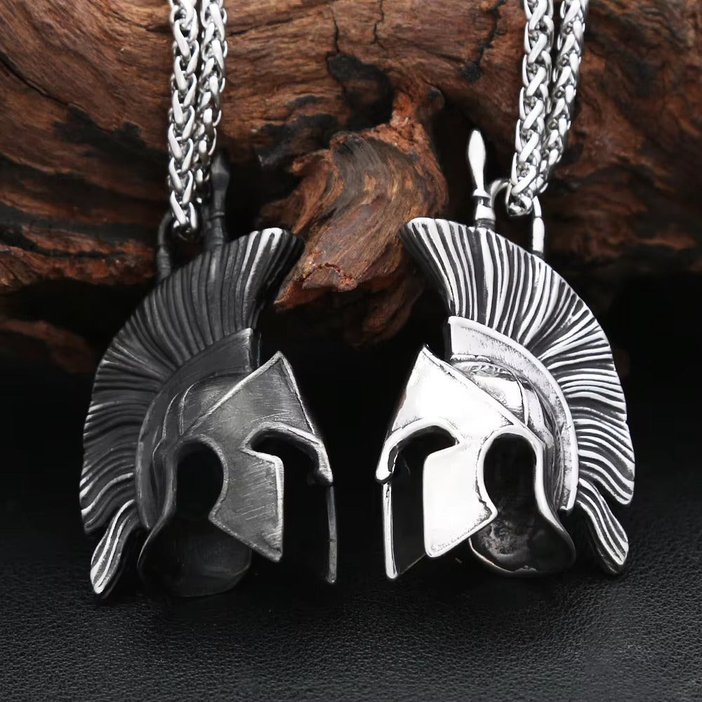 Punk Spartan Stainless Steel Pendant Necklace