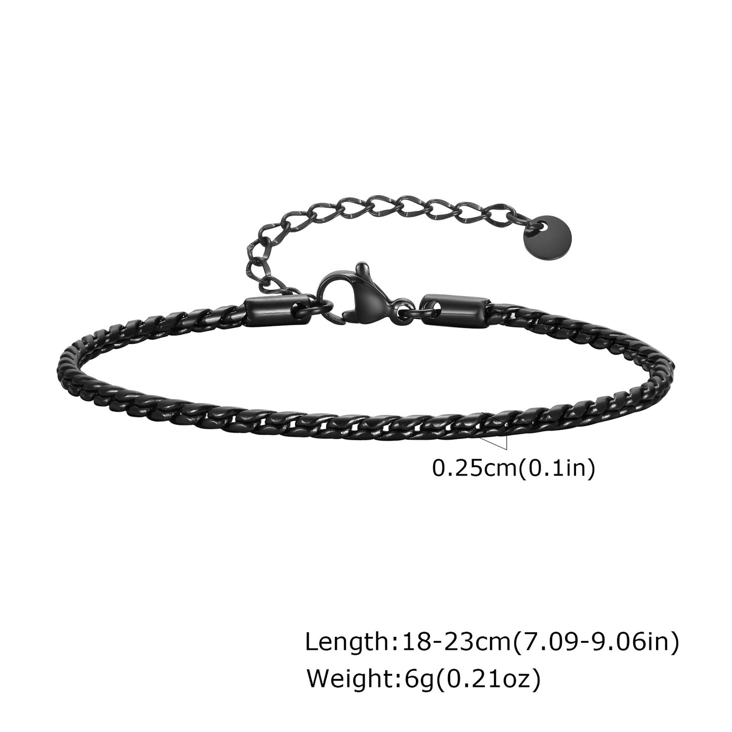 Planderful Stainless Steel Mens Bracelet Minimalist Daily