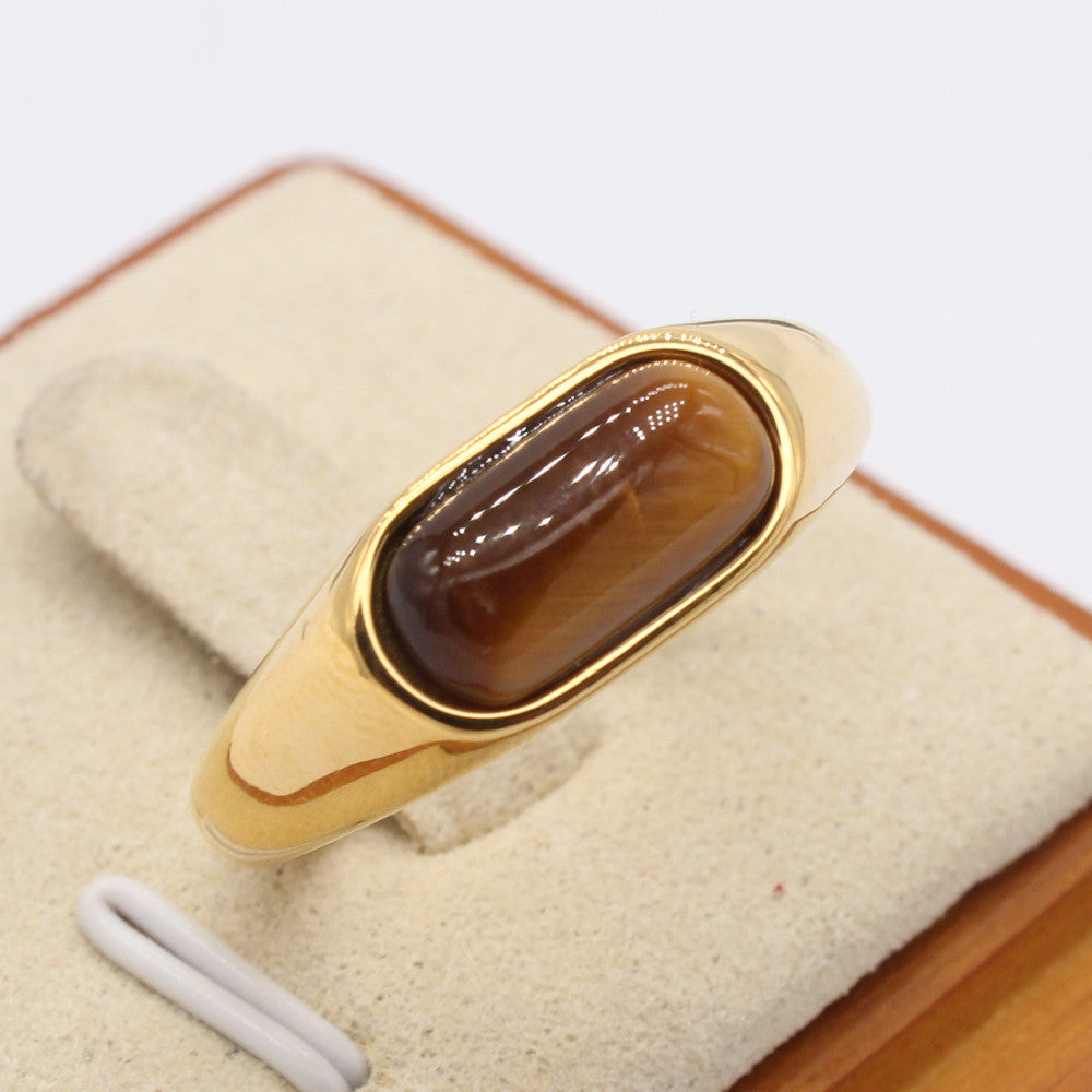 Planderful Titanium Steel Ring For Women Bold Statement Jewelry Everyday Genie Collection