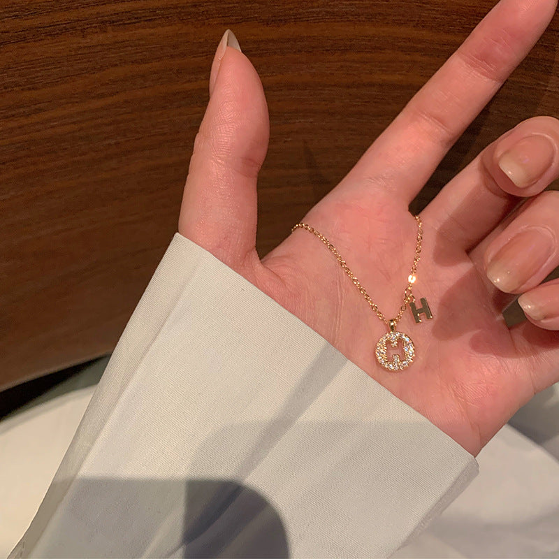 H Letter Choker Necklace
