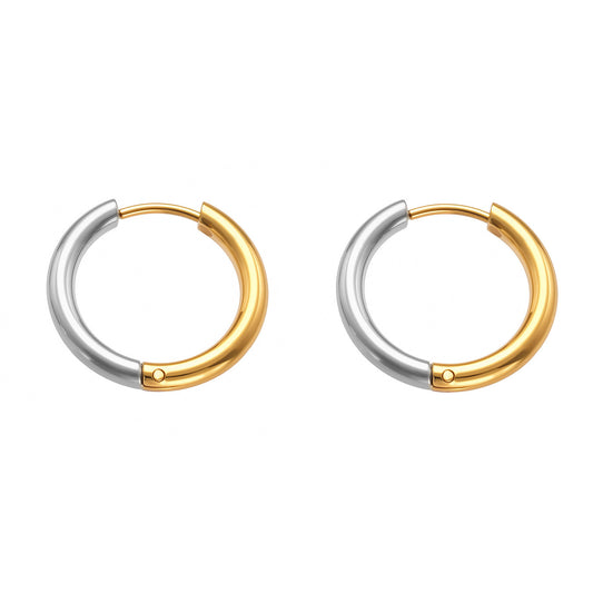 Planderful Minimalist Stainless Steel Circle Earrings Unisex